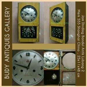 Jam Dinding Bandul Antik 555 Lubang Dua Kaca Motif Gelombang Kode Jda 101a Tokopedia