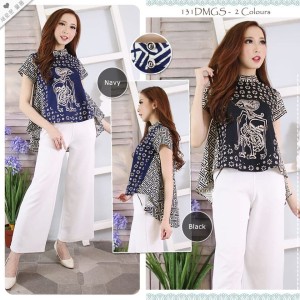 Baju Batik Atasan Blus Wanita Tokopedia