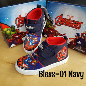Sepatu Anak Laki Laki Spiderman Webheads Hitam Merah Tokopedia