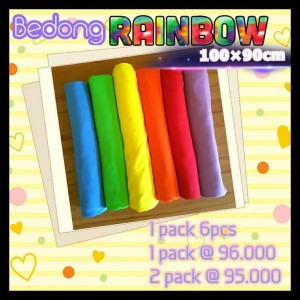 Bedong Bayi Rainbow Soft 100x90cm Harga Murah Tokopedia