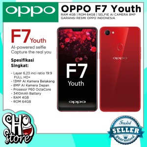 Oppo F7 Youth Ram 4gb 64gb Resmi Tokopedia