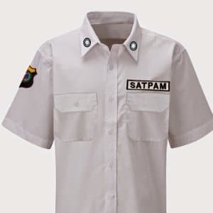 Baju Pdh Satpam Setelan Security Pdh Putih Tokopedia