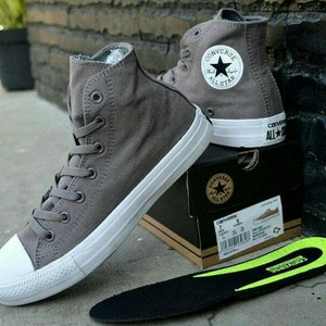 Sepatu Converse Grey Abu Abu Tokopedia