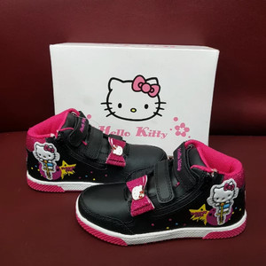 Sepatu Ando Hello Kitty Terbaru Sepatu Anak Perempuan Hitam Putih Tokopedia