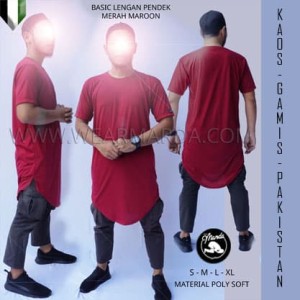 Baju Koko Maroon Baju Koko Qurta Pakistan Tokopedia