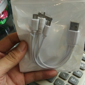 Kabel Cumi 4 Conector Kabel Data Kelabang 4 Conector Hp Tokopedia