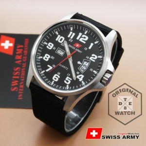Original Swiss Army 2855m White Canvas 1 Year Guaranted Dte 8 Tokopedia