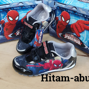 Sepatu Anak Laki Laki Spiderman Webheads Hitam Merah Tokopedia