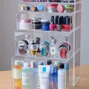 Akrilik Makeup Organizer Rak Kosmetik Akrilik Kosmetik I6 Tokopedia