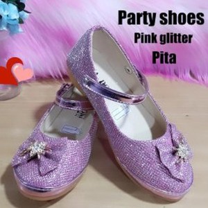 Sepatu Anak Perempuan Pink Party Glitter Tokopedia
