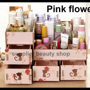 Rak Kosmetik Rkk31 Bahan Kayu Desktop Storage Kitty Cat Tokopedia