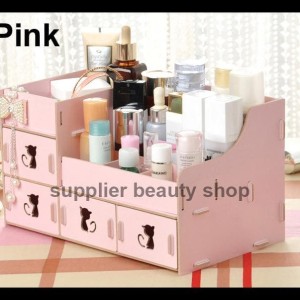 Rak Kosmetik Rkk31 Bahan Kayu Desktop Storage Kitty Cat Tokopedia