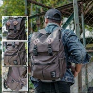 Tas Ransel Pria Anello Laptop Coklat Tokopedia