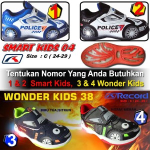 Sepatu Anak Laki Laki Led Trekkers Racing Cars Tokopedia
