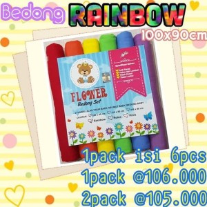 Bedong Bayi Rainbow Soft 100x90cm Harga Murah Tokopedia