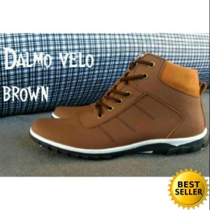 Sepatu Kulit Boots Pria Dalmo Power Brodo Tokopedia