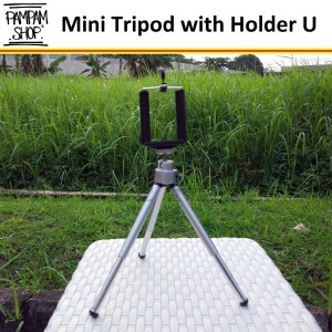 Universal Mini Tripod With Holder Smartphone Traveling Tripod Tokopedia