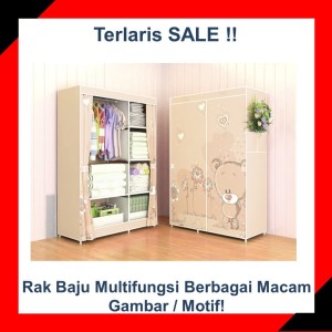 Lemari Pakaian Rak Baju Multifungsi Tokopedia