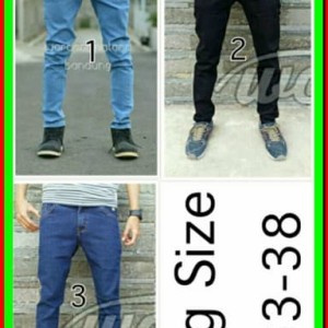 Celana Jeans Ngaret Skinny Slimfit Big Size Tokopedia
