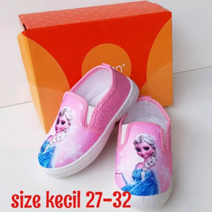 Sepatu Frozen Slip On Import Fanta 28 33 Tokopedia