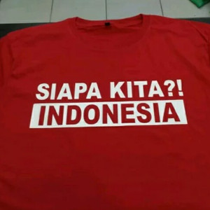 Kaos Baju Timnas Indonesia Siapa Kita Indonesia Tokopedia