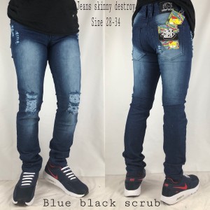 Celana Jeans Sobek Premium Tokopedia