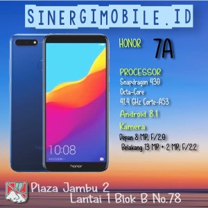 Honor 7a Smartphone Blue 32gb 3gb Tokopedia