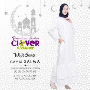Baju Muslim Gamis Syari Putih Abaya Hitam Tokopedia