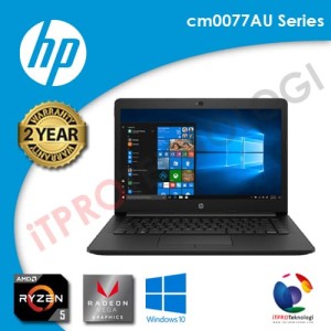 Hp 14 Cm0077au Black Tokopedia