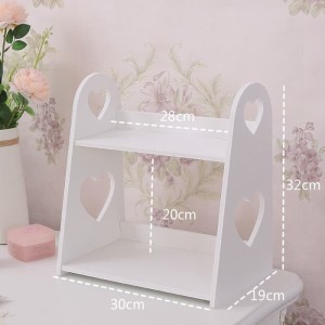 Wpc Desktop Cosmetic Rack Rak Kosmetik Motif Vintage Tokopedia