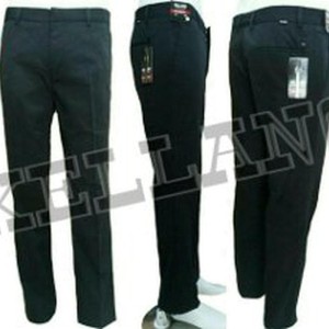 Celana Panjang Formal Xellano Vincen Pria Kantor Slimfit Bahan Drill Hitam Size 28 36 Tokopedia