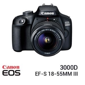 Canon Eos 3000d Kit 18 55mm Iii Kamera Dslr Black Garansi Resmi Tokopedia