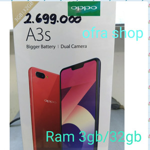 Oppo A3s Ram 3gb Internal 32 Gb Tokopedia