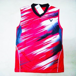 Baju Singlet Badminton Victor V 20 Merah Tokopedia