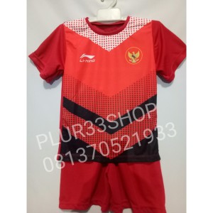 Setelan Timnas Indonesia Asian Games Lining L37 Baju Kaos Jersey Olahraga Tokopedia