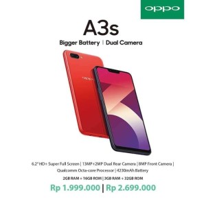 Oppo A3s Ram 2gb Internal 16gb Tokopedia