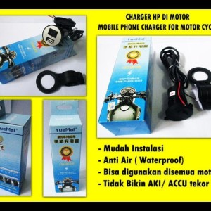 Casan Hp Di Sepeda Motor Usb Charger Cell Phone Netpor Tokopedia