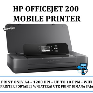 Hp Officejet 200 Mobile Printer Cz993a Tokopedia