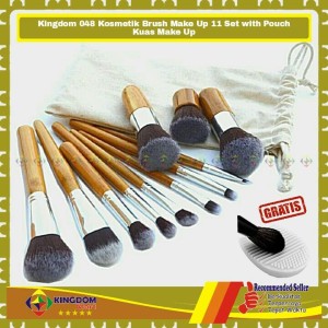 Kosmetik Make Up Brush 11 Set With Pouch Kuas Tokopedia