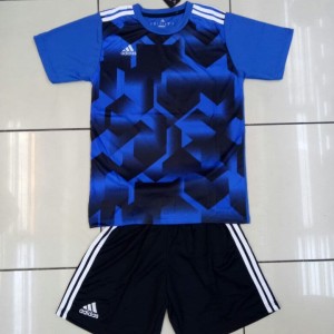 Baju Stelan Futsal Dewasa Adidas Ad 28 Biru Tokopedia