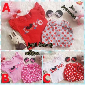 Setelan Baju Bayi Perempuan Lucu Setelan Anak Bayi Perempuan Bayi Jerpah Tokopedia