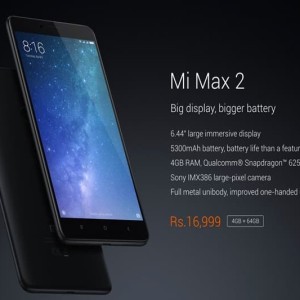 Xiaomi Mi Max 2 64 Gb Smartphone Black Tokopedia