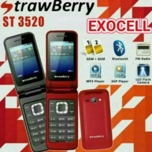 Handphone Hp Strawberry St3520 Flip Mirip Samsung Cytrus C3520 Tokopedia