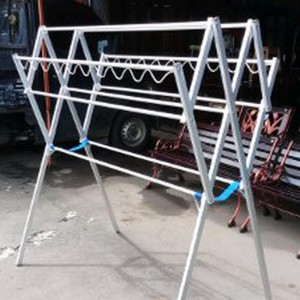 Jemuran Baju 130cm Alumunium Silver Hanger Tokopedia
