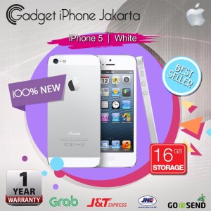 Apple Iphone 5 16gb White Gsm Garansi Distributor 1 Tahun Tokopedia