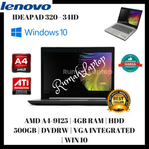 Laptop Lenovo Ip 320 Amd Dual Core A9 Tokopedia