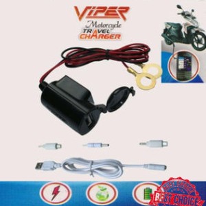 Casan Hp Di Motor Viper Usb Charger Phone Handphone Charger Gps Tokopedia