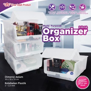 Kosmetik Organizer Box Per 12pcs Plastik Berkualitas Stackable Tokopedia