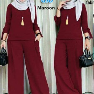 Baju Setelan Kulot Hijab Tokopedia