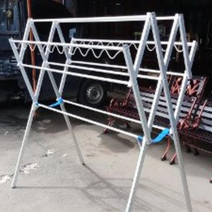 Jemuran Baju 130cm Alumunium Silver Hanger Tokopedia
